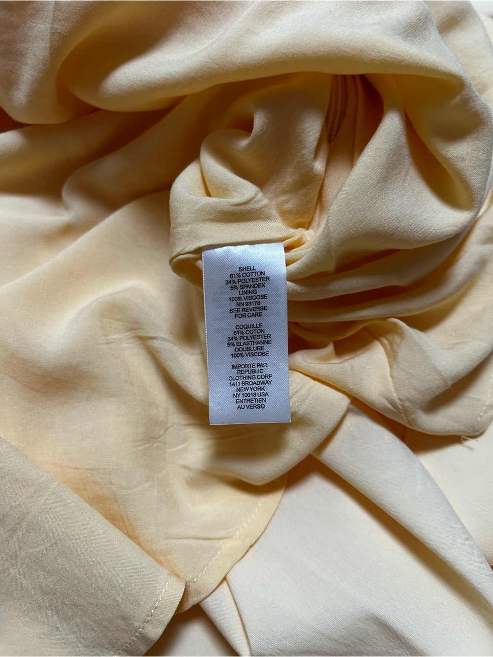 Rachel Zoe Butter Yellow Pleated V-Neck Party Dress - Picture 8 of 8